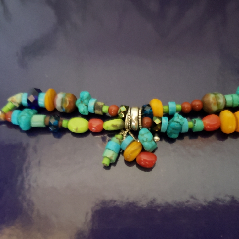 🌞2/$10 Bundle & Save Multicolor Beaded Bracelet 7"
